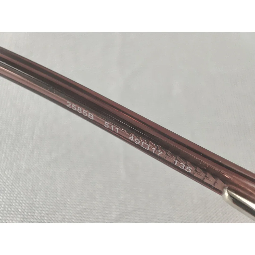 Sferoflex 2585B 511 Metallic Pink‎ Mauve Eyeglass Frames 49-17-135 Rhinestone